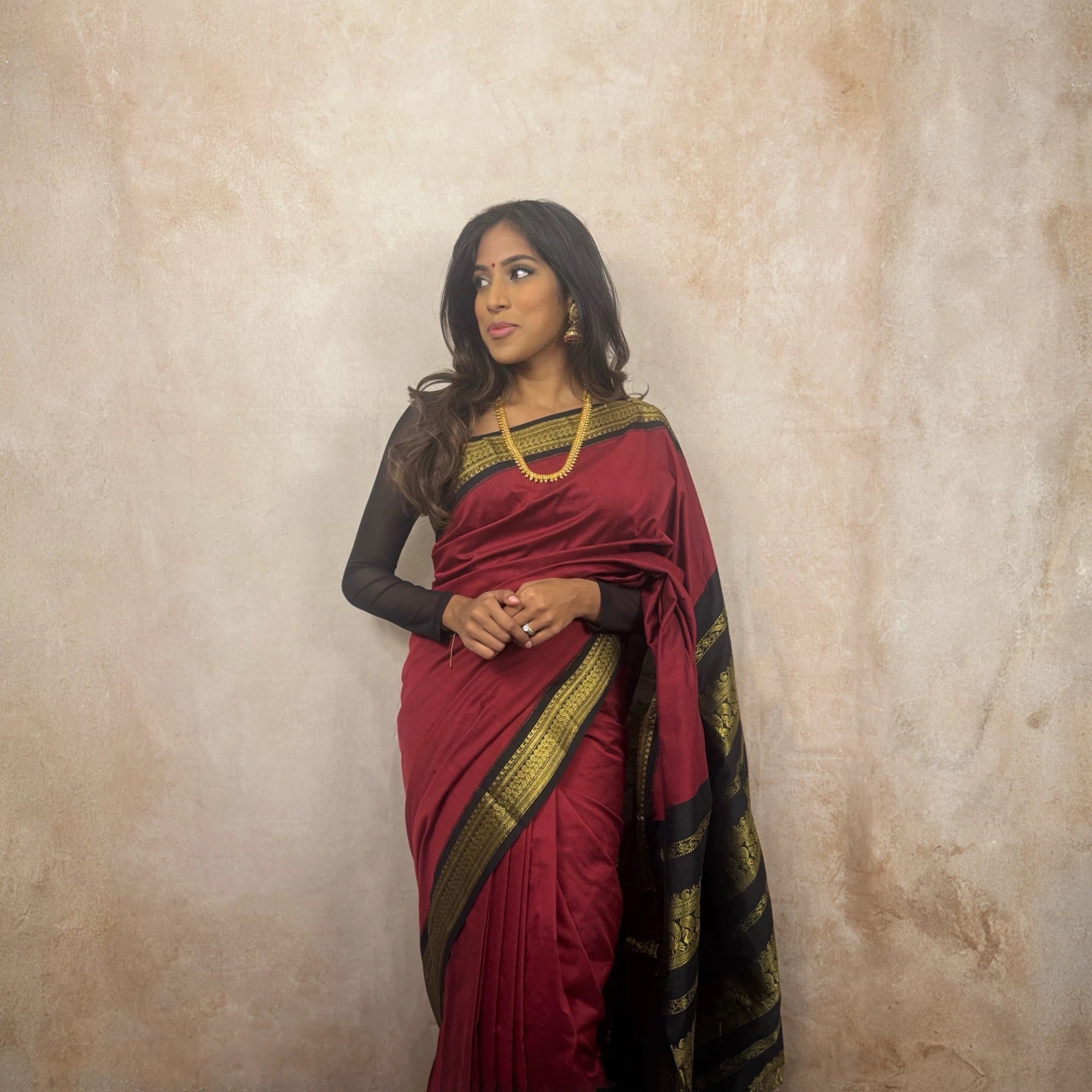 Kalyani Cotton (Red/Black)