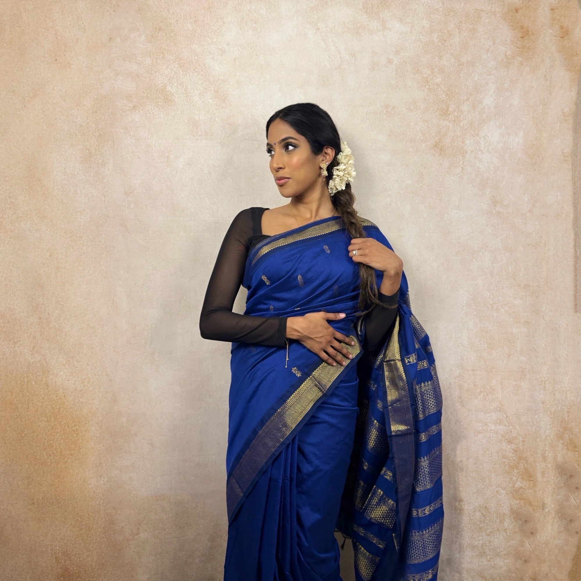 Kalyani Cotton (Royal Blue)