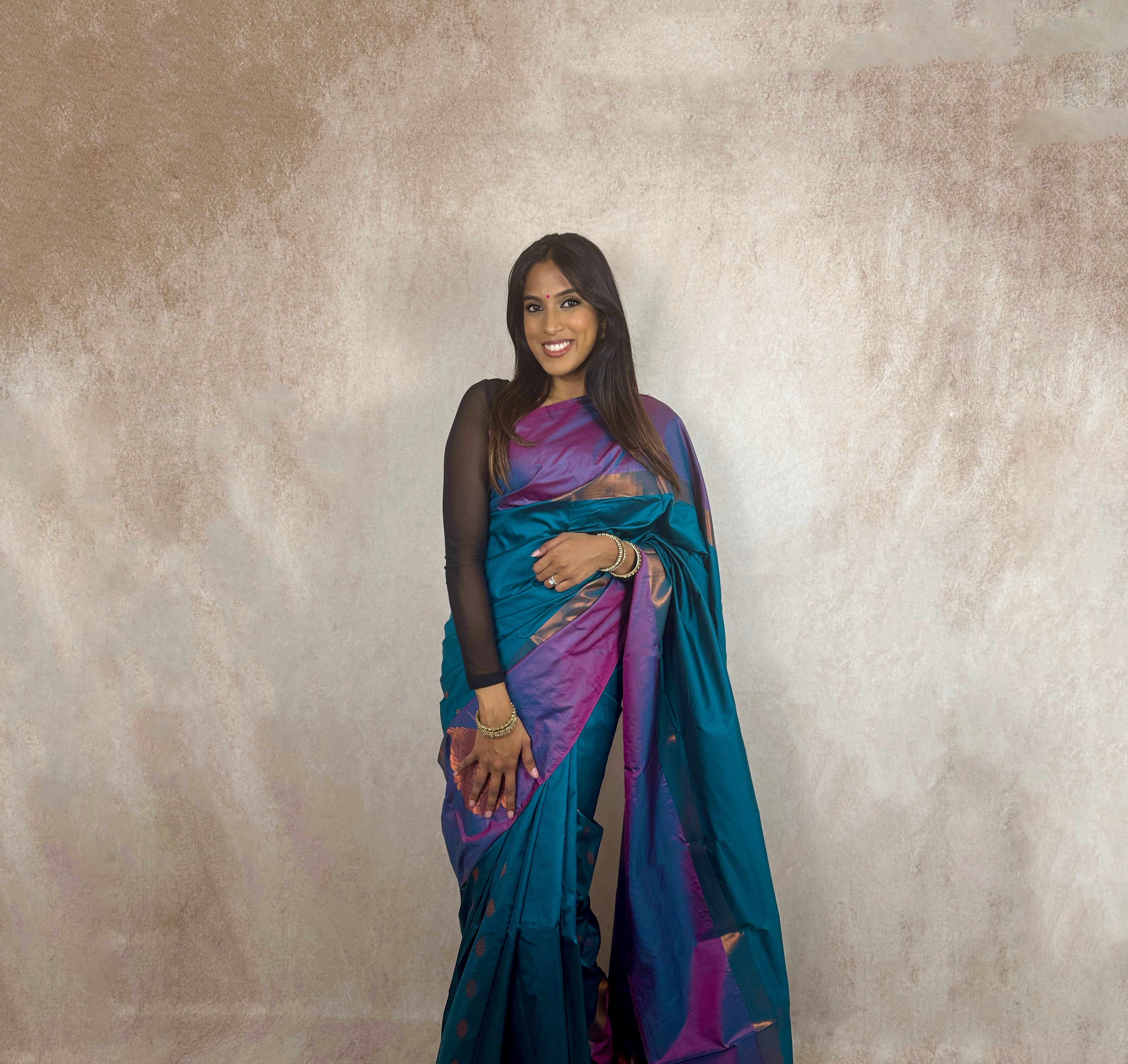 Soft Silk (Teal/Pink)