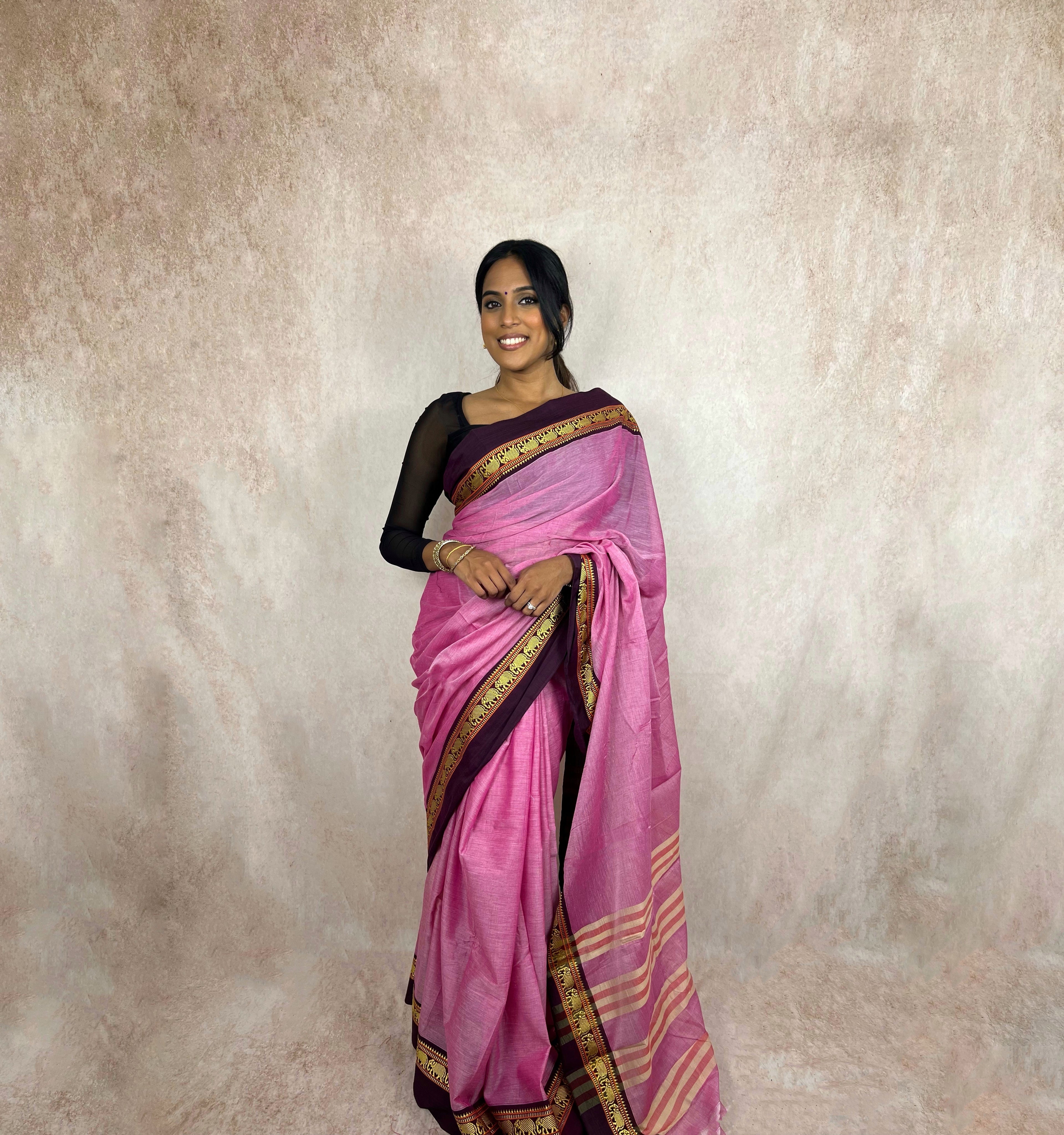 Naranyapet Cotton (Pink/Purple)