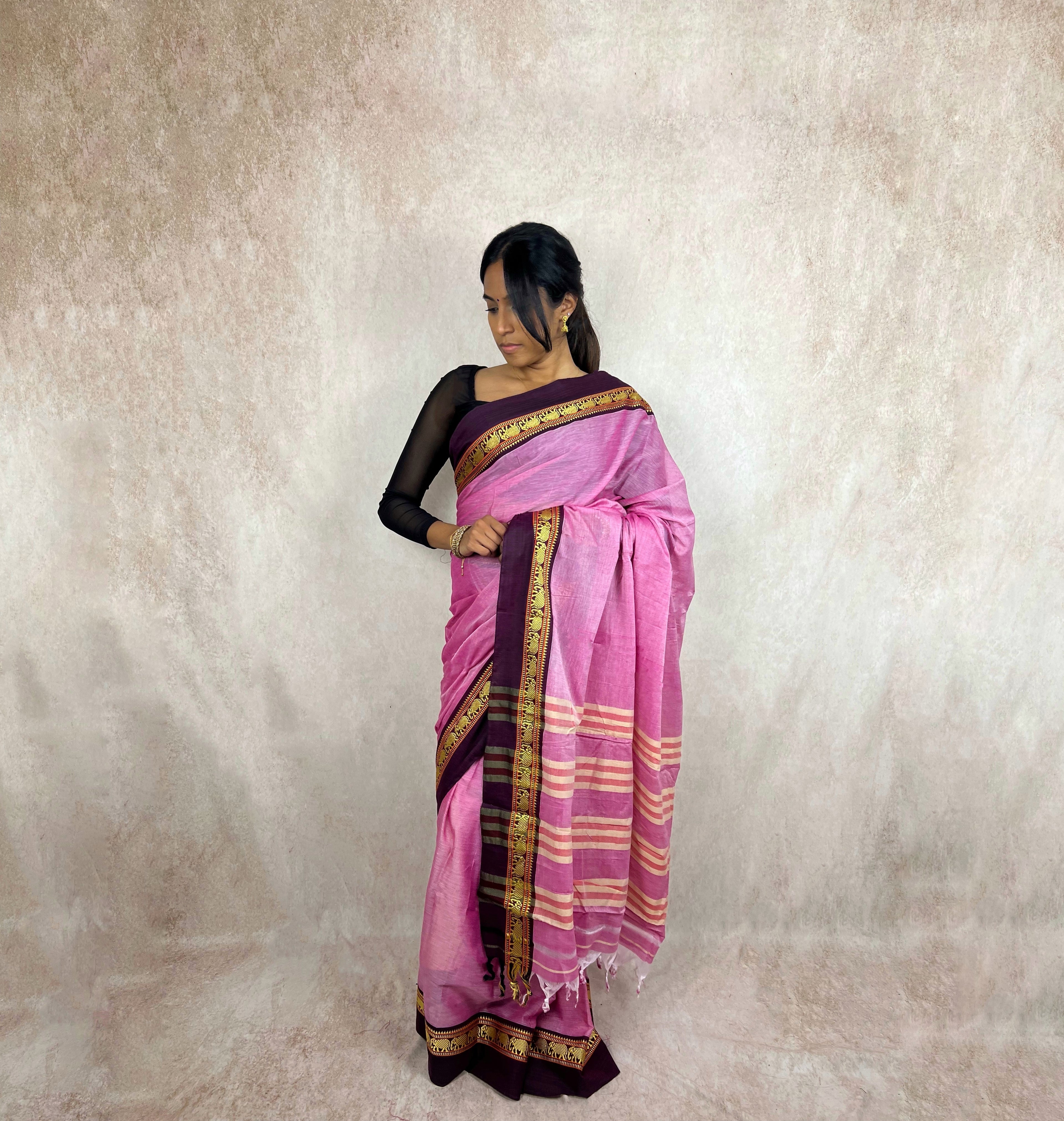 Naranyapet Cotton (Pink/Purple)