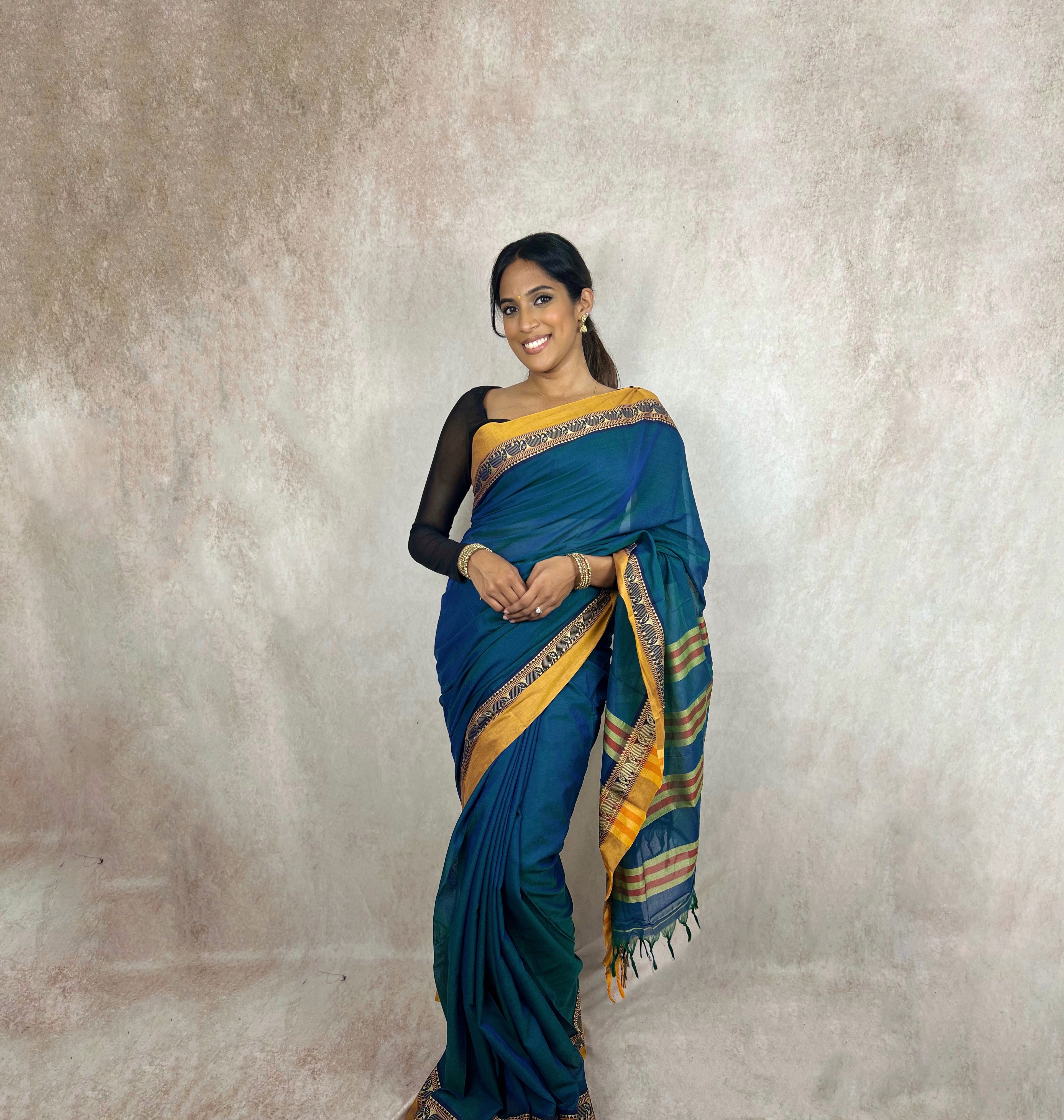 Naranyapet Cotton (Blue/Yellow)