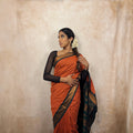 Kalyani Cotton (Orange/Green)
