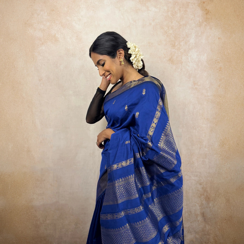 Kalyani Cotton (Royal Blue)