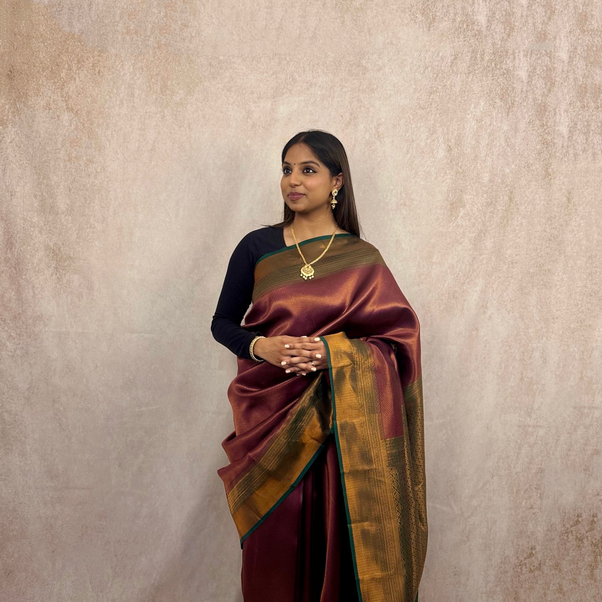 Semi Kanchi (Wine/Green)
