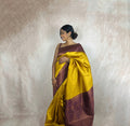 Kanchi Soft Silk (Yellow/Purple)