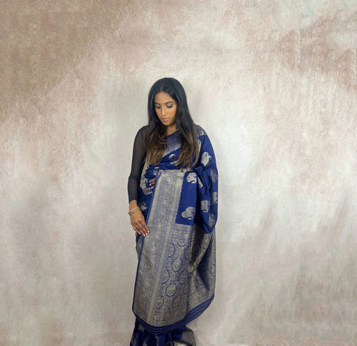 Crepe Silk (Royal Blue) 
